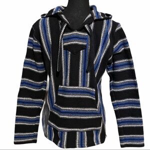 Senor Lopez Mexican Made Woven Pullover Hoodie M